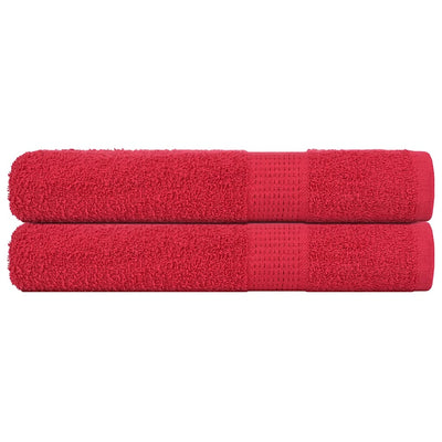 Vidaxl saunahanddoeken frogn 2 st 80x200 cm 360 g m² rood