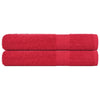 Vidaxl saunahanddoeken frogn 2 st 80x200 cm 360 g m² rood