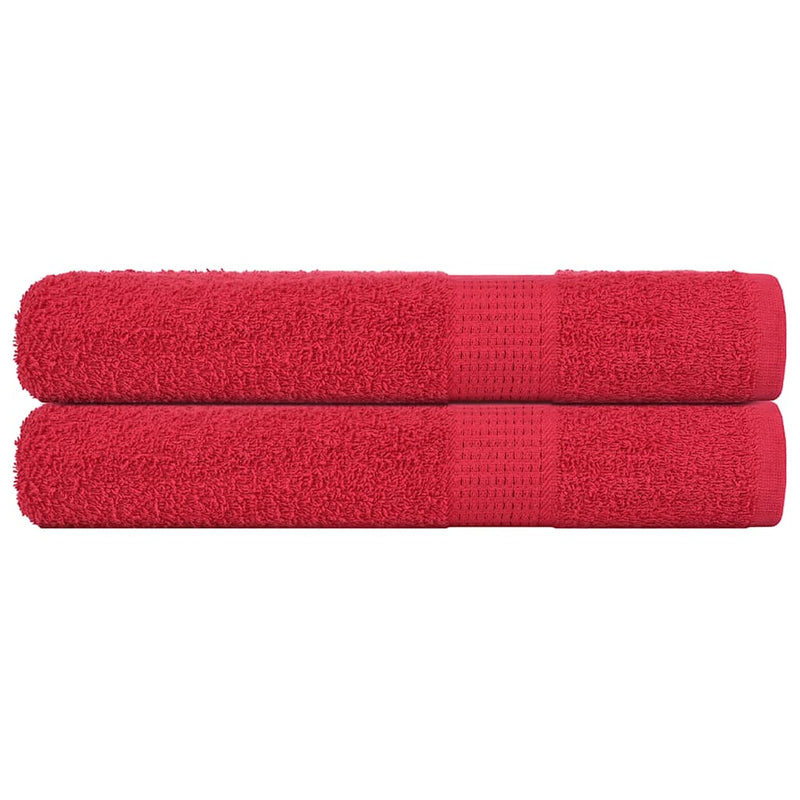 Vidaxl saunahanddoeken frogn 2 st 80x200 cm 360 g m² rood