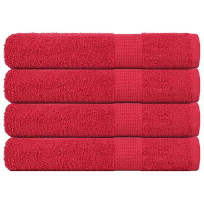 Vidaxl saunahanddoeken frogn 4 st 80x200 cm 360 g m² rood
