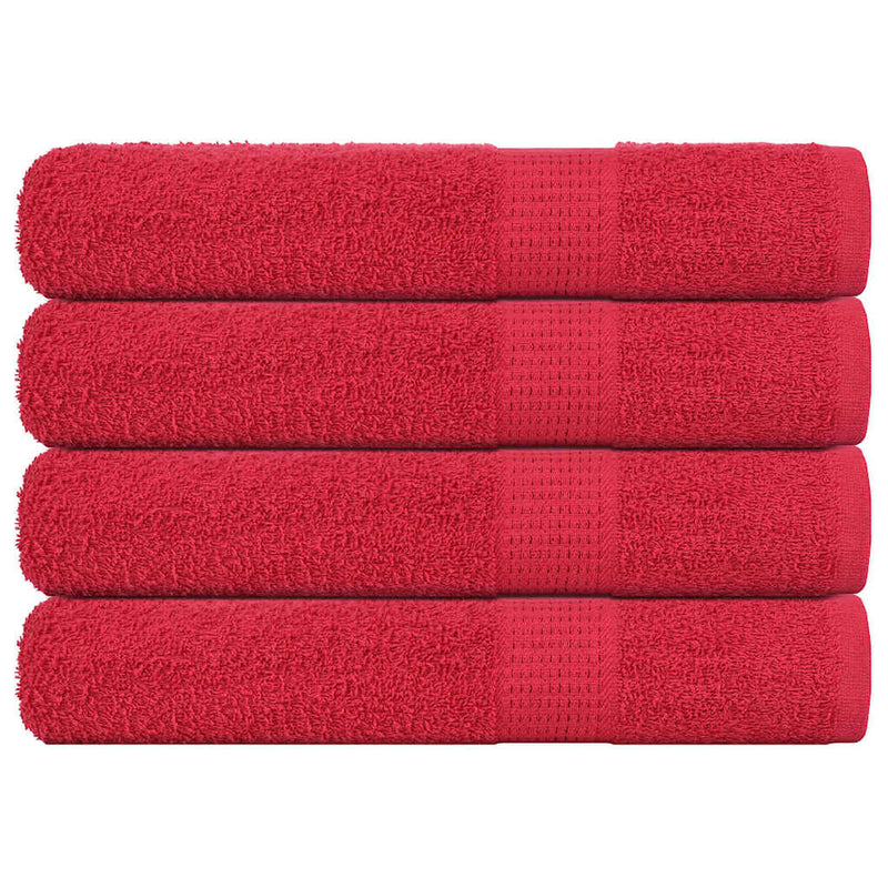 Vidaxl saunahanddoeken frogn 4 st 80x200 cm 360 g m² rood
