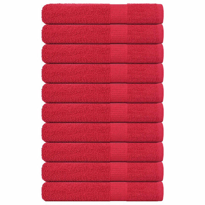 Vidaxl saunahanddoeken frogn 10 st 80x200 cm 360 g m² rood