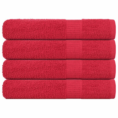 Vidaxl handdoeken frogn 4 st 100x200 cm 360 g m² rood