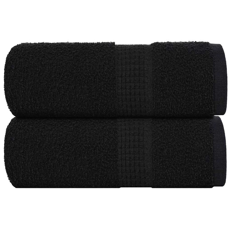 Vidaxl washandjes frogn 2 st 30x30 cm 360 g m² zwart