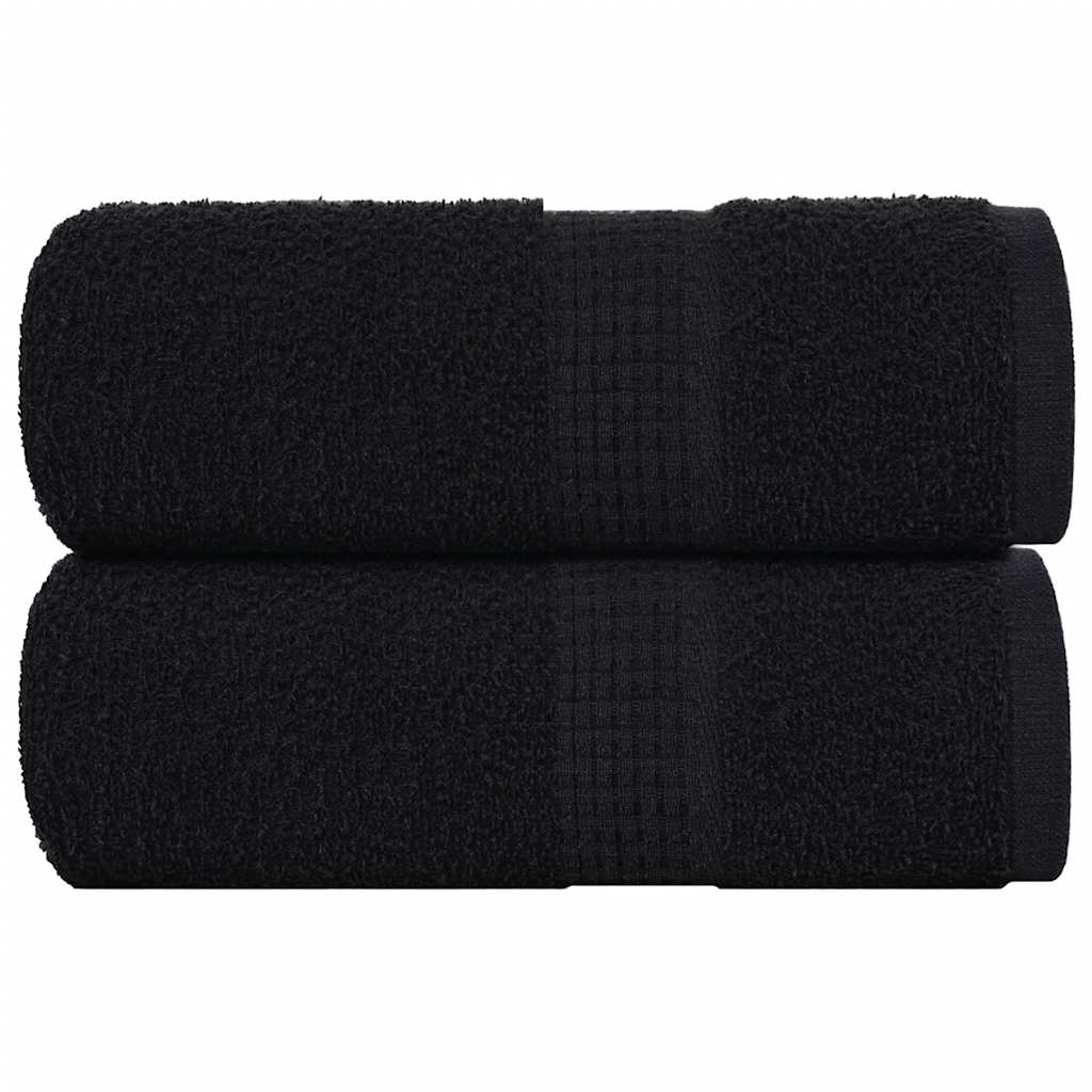 Vidaxl gastendoekjes frogn 2 st 30x50 cm 360 g m² zwart