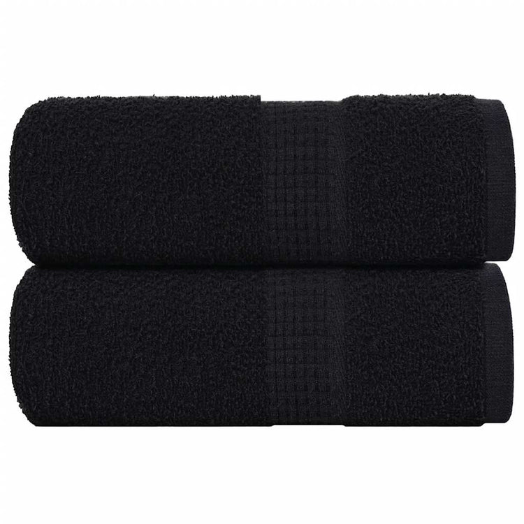 Vidaxl gastendoekjes frogn 2 st 30x50 cm 360 g m² zwart