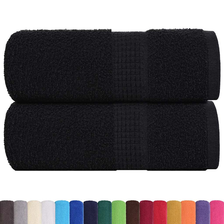 Vidaxl gastendoekjes frogn 2 st 30x50 cm 360 g m² zwart