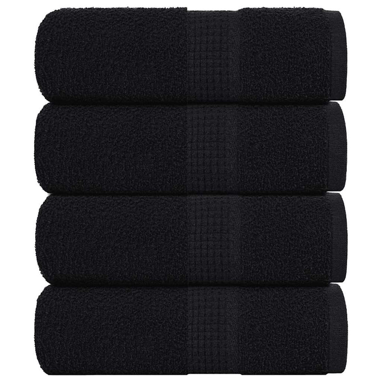 Vidaxl gastendoekjes frogn 4 st 30x50 cm 360 g m² zwart