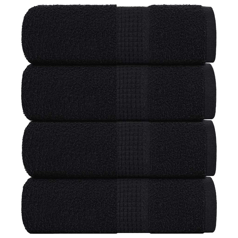 Vidaxl gastendoekjes frogn 4 st 30x50 cm 360 g m² zwart
