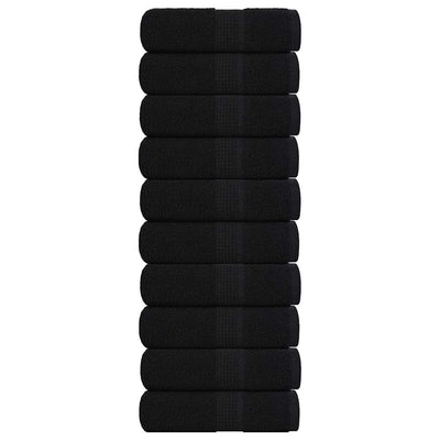 Vidaxl gastendoekjes frogn 10 st 30x50 cm 360 g m² zwart