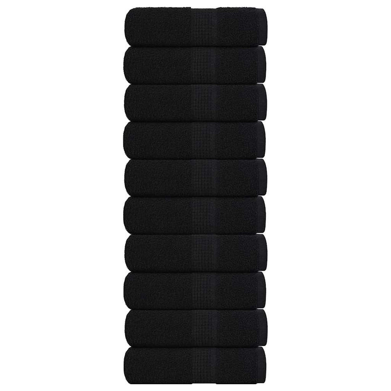 Vidaxl gastendoekjes frogn 10 st 30x50 cm 360 g m² zwart