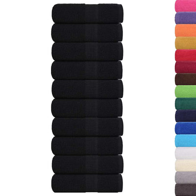 Vidaxl gastendoekjes frogn 10 st 30x50 cm 360 g m² zwart