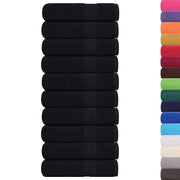 Vidaxl handdoeken frogn 10 st 50x100 cm 360 g m² zwart - afbeelding 2
