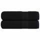 Vidaxl badhanddoeken frogn 2 st 100x150 cm 360 g m² zwart