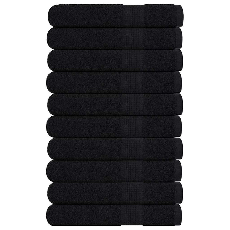 Vidaxl saunahanddoeken frogn 10 st 80x200 cm 360 g m² zwart