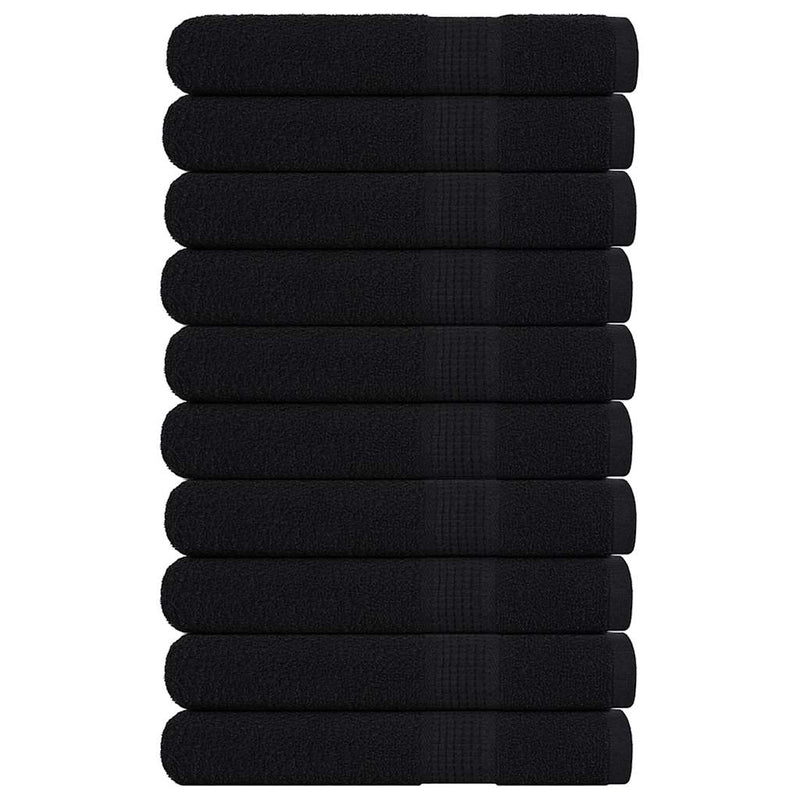 Vidaxl saunahanddoeken frogn 10 st 80x200 cm 360 g m² zwart