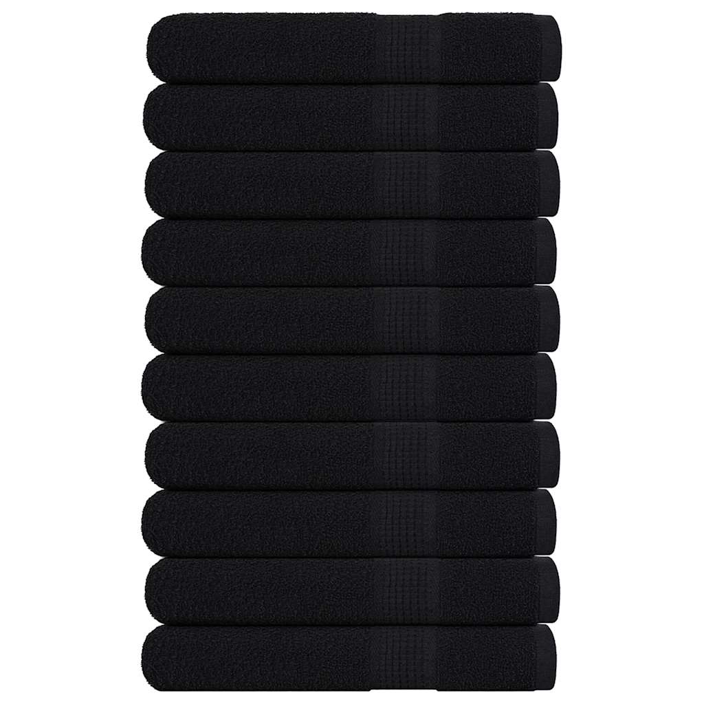 Vidaxl saunahanddoeken frogn 10 st 80x200 cm 360 g m² zwart