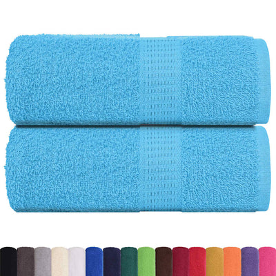 Vidaxl washandjes frogn 2 st 30x30 cm 360 g m² turquoise