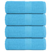 Vidaxl washandjes frogn 4 st 30x30 cm 360 g m² turquoise