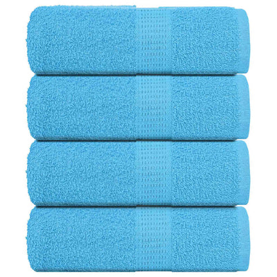Vidaxl washandjes frogn 4 st 30x30 cm 360 g m² turquoise