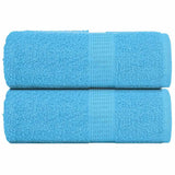 Vidaxl gastendoekjes frogn 2 st 30x50 cm 360 g m² turquoise - afbeelding 2