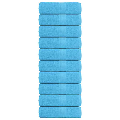 Vidaxl gastendoekjes frogn 10 st 30x50 cm 360 g m² turquoise