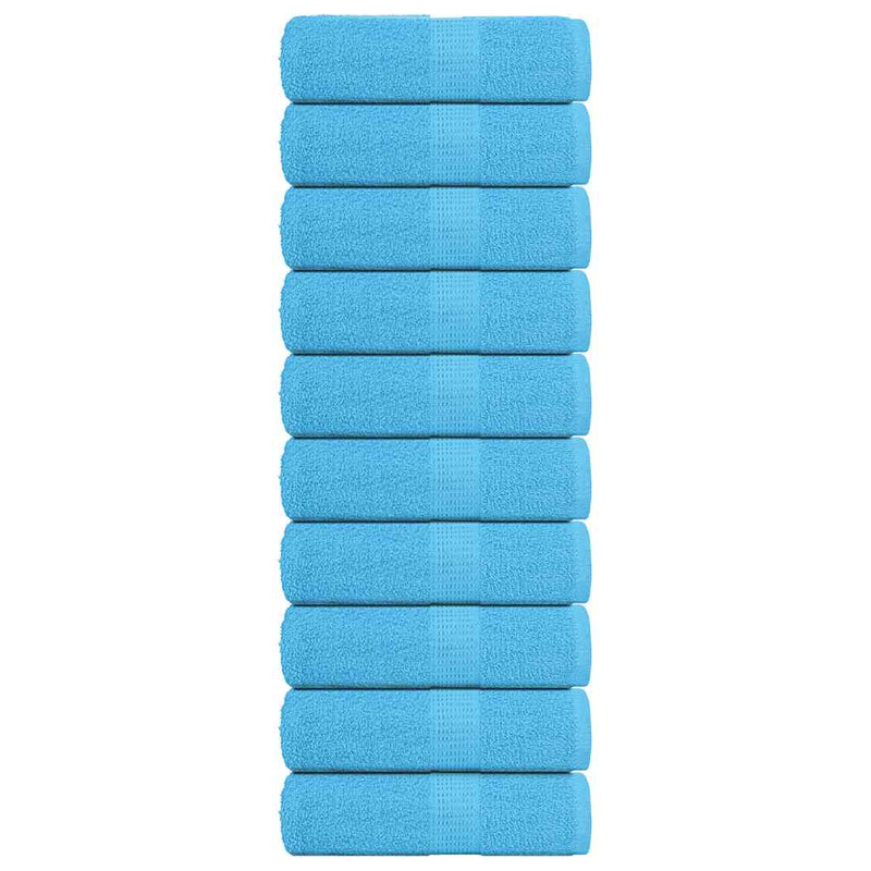 Vidaxl gastendoekjes frogn 10 st 30x50 cm 360 g m² turquoise