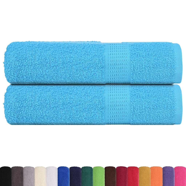 Vidaxl handdoeken frogn 2 st 50x100 cm 360 g m² turquoise
