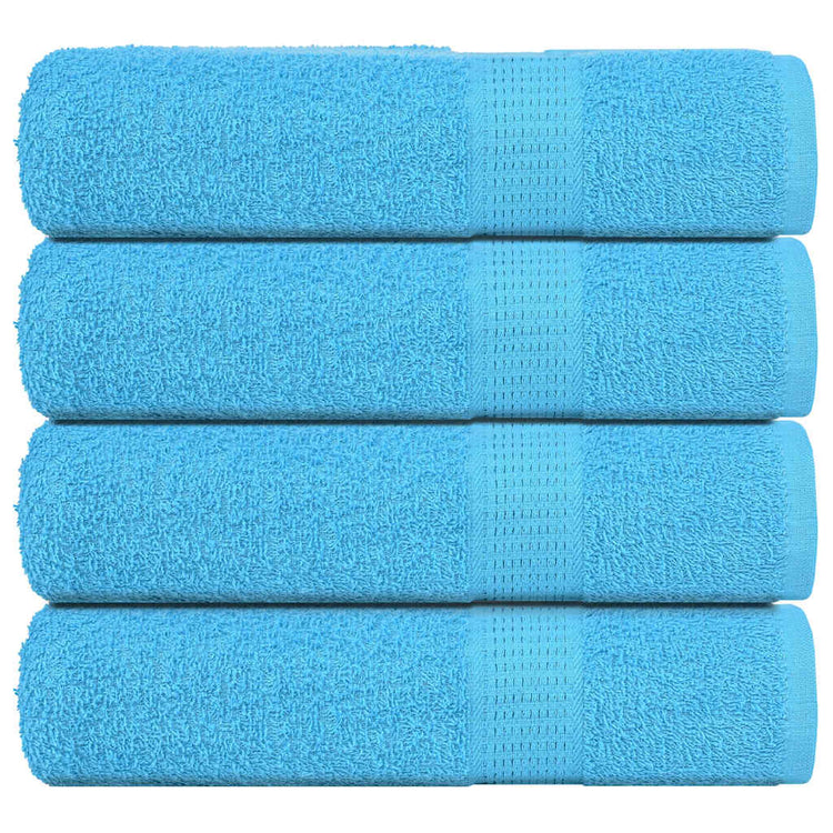 Vidaxl handdoeken frogn 4 st 50x100 cm 360 g m² turquoise