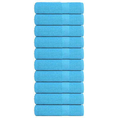 Vidaxl handdoeken frogn 10 st 50x100 cm 360 g m² turquoise