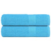 Vidaxl douchehanddoeken frogn 2 st 70x140 cm 360 g m² turquoise
