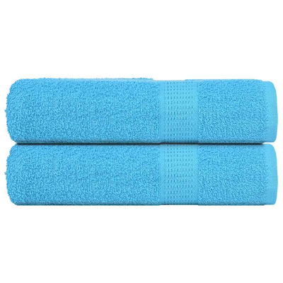 Vidaxl douchehanddoeken frogn 2 st 70x140 cm 360 g m² turquoise