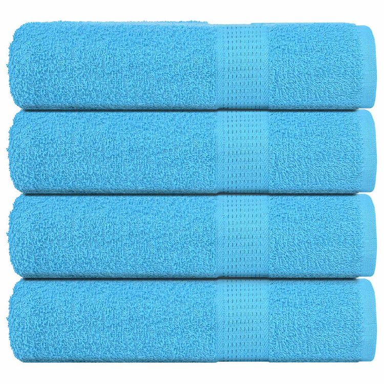 Vidaxl douchehanddoeken frogn 4 st 70x140 cm 360 g m² turquoise