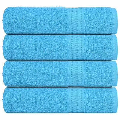 Vidaxl douchehanddoeken frogn 4 st 70x140 cm 360 g m² turquoise