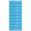 Vidaxl douchehanddoeken frogn 10 st 70x140 cm 360 g m² turquoise