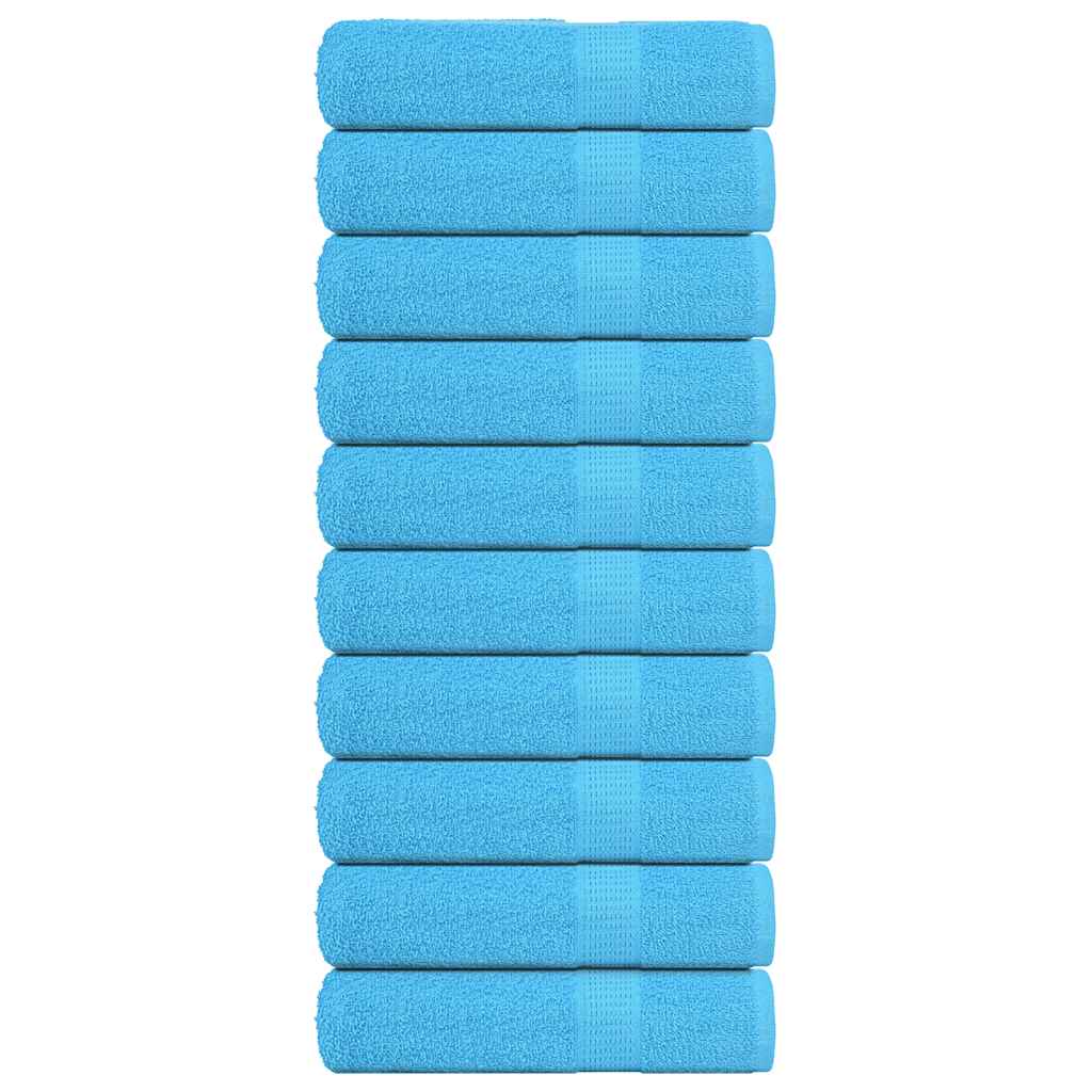 Vidaxl douchehanddoeken frogn 10 st 70x140 cm 360 g m² turquoise