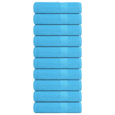 Vidaxl douchehanddoeken frogn 10 st 70x140 cm 360 g m² turquoise