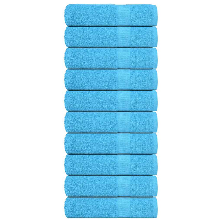 Vidaxl douchehanddoeken frogn 10 st 70x140 cm 360 g m² turquoise