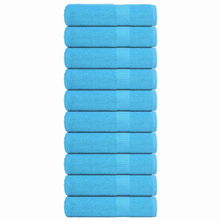 Vidaxl badhanddoeken frogn 10 st 100x150 cm 360 g m² turquoise