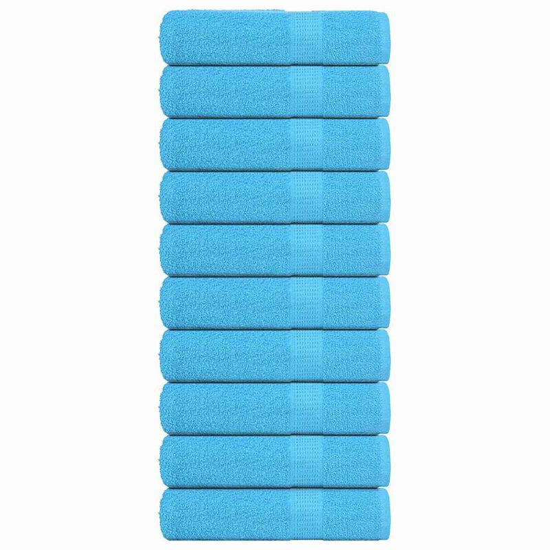 Vidaxl badhanddoeken frogn 10 st 100x150 cm 360 g m² turquoise