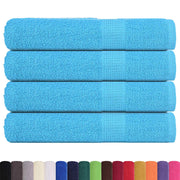Vidaxl saunahanddoeken frogn 4 st 80x200 cm 360 g m² turquoise - afbeelding 2