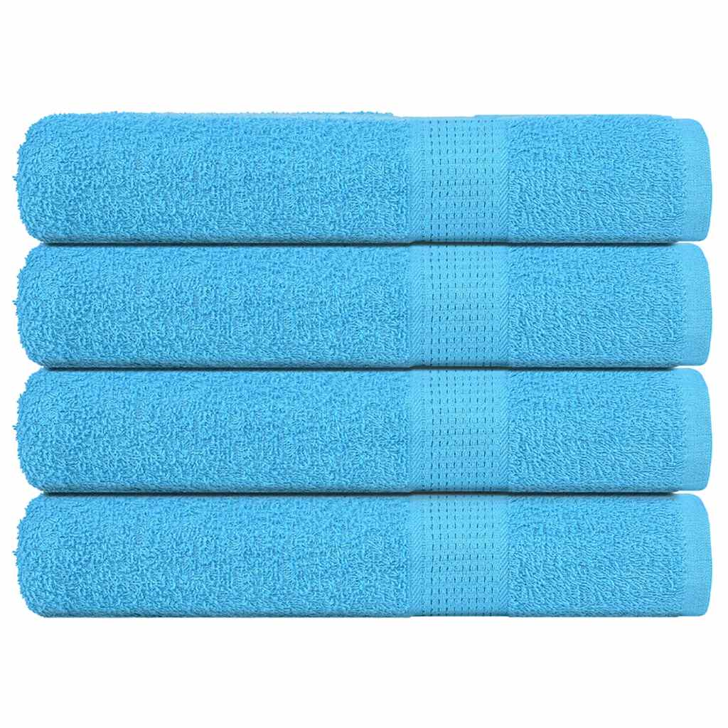 Vidaxl handdoeken frogn 4 st 100x200 cm 360 g m² turquoise