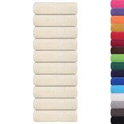 Vidaxl washandjes frogn 10 st 30x30 cm 360 g m² crème - afbeelding 2