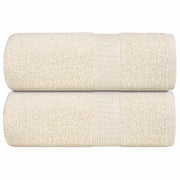 Vidaxl gastendoekjes frogn 2 st 30x50 cm 360 g m² crème - afbeelding 1