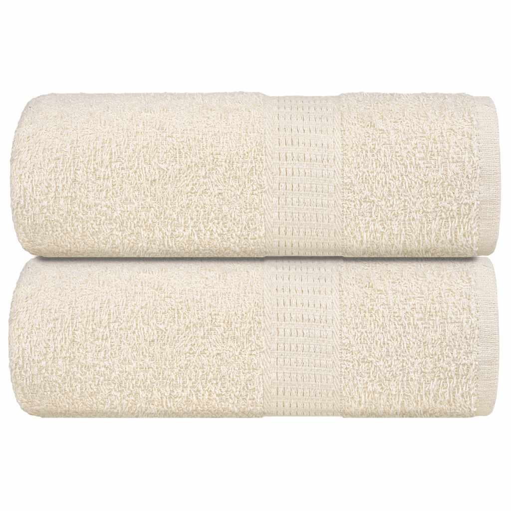 Vidaxl gastendoekjes frogn 2 st 30x50 cm 360 g m² crème