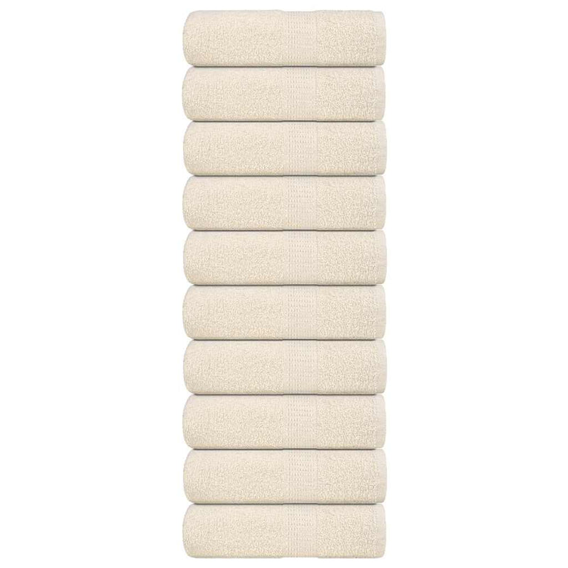 Vidaxl gastendoekjes frogn 10 st 30x50 cm 360 g m² crème