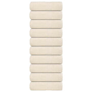 Vidaxl gastendoekjes frogn 10 st 30x50 cm 360 g m² crème - afbeelding 1