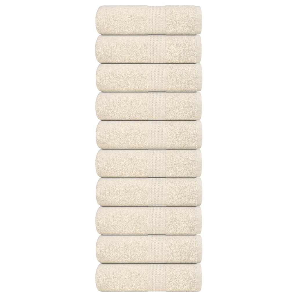 Vidaxl gastendoekjes frogn 10 st 30x50 cm 360 g m² crème