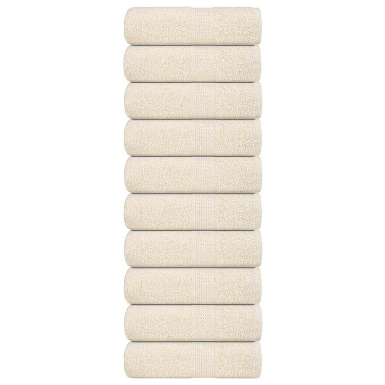 Vidaxl gastendoekjes frogn 10 st 30x50 cm 360 g m² crème