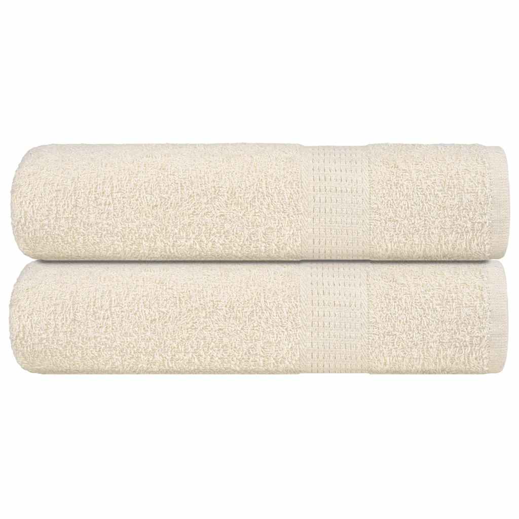 Vidaxl handdoeken frogn 2 st 50x100 cm 360 g m² crème